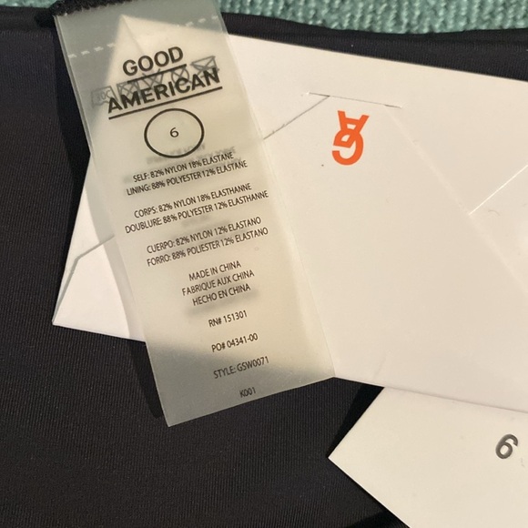 Good American Black 10 Ways To Wear Black Bikini Bottom Size 6/3XL - Picture 4 of 6